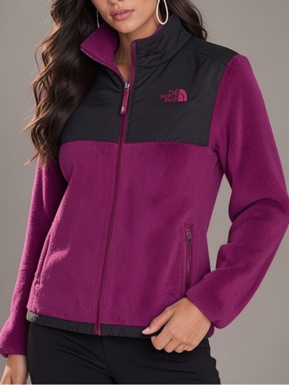 The North Face Girls' Mixed-Media Fleece Jacket